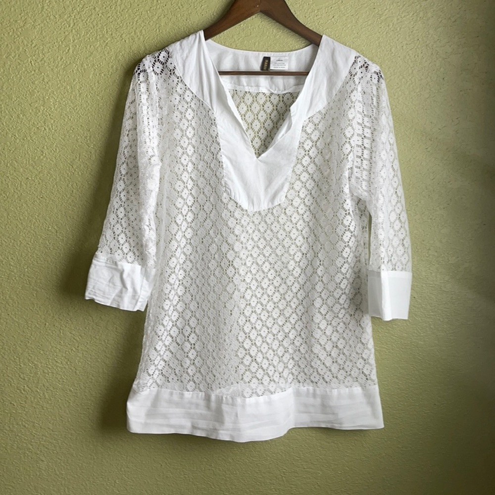 White lace top